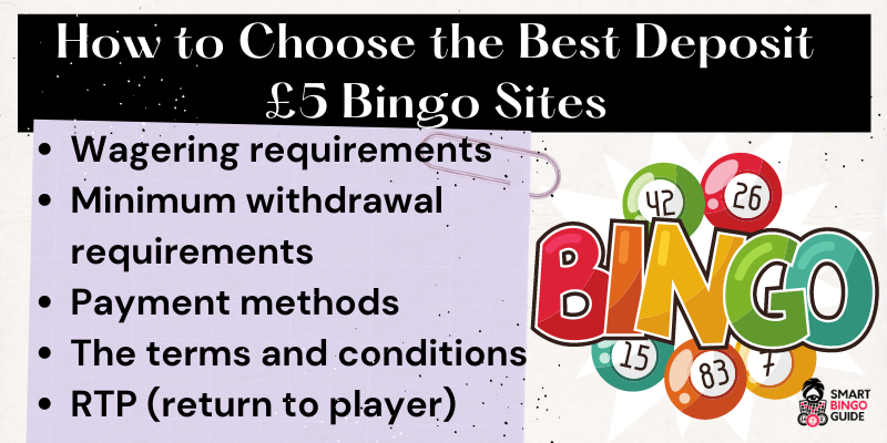 5 tips how to choose the best deposit £5 bingo sites - 5 Bingo Balls
