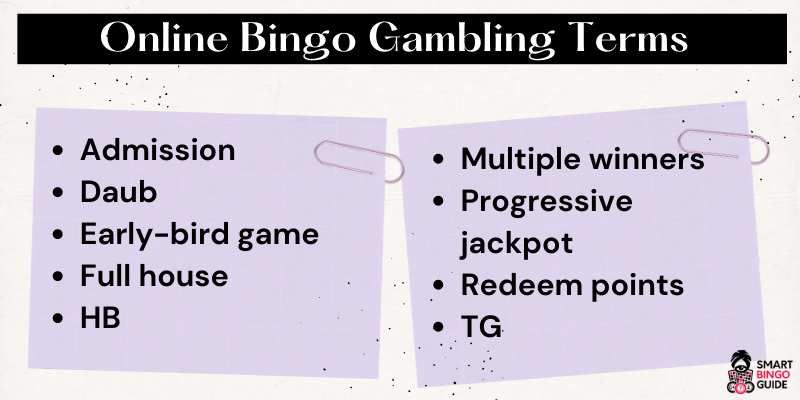 Top & Best Online Casino Bingo Gambling Terms