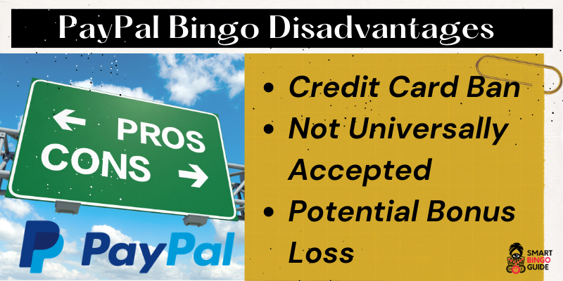 Disadvantages of bingo sites with PayPal deposit