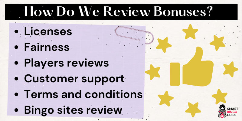 How Do We Review Best Bingo Sites with Bonus