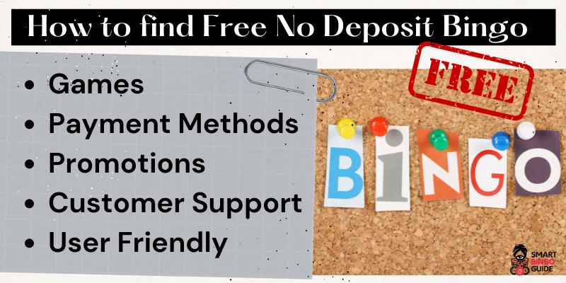 How to find free bonus no deposit bingo sites online - free & bingo signs