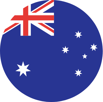Round AU flag