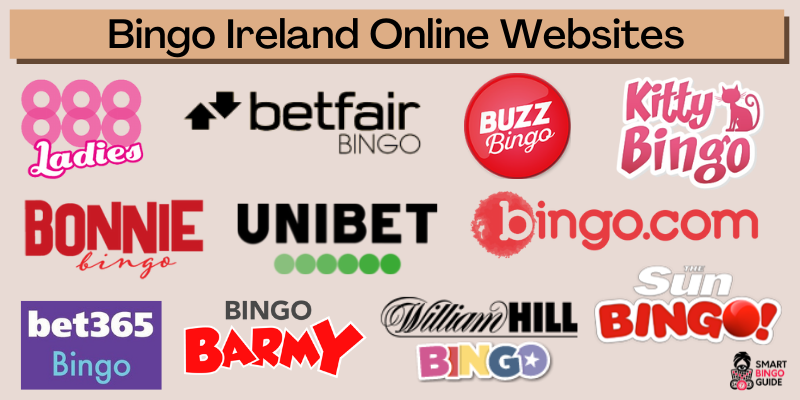 Bingo Ireland online websites 2023 with logos