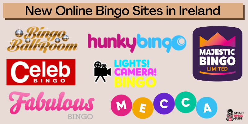 New Online Bingo Sites in Ireland 2024 with logos