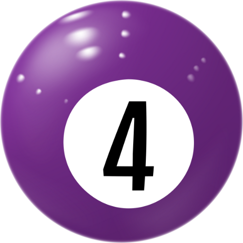 purple bingo ball