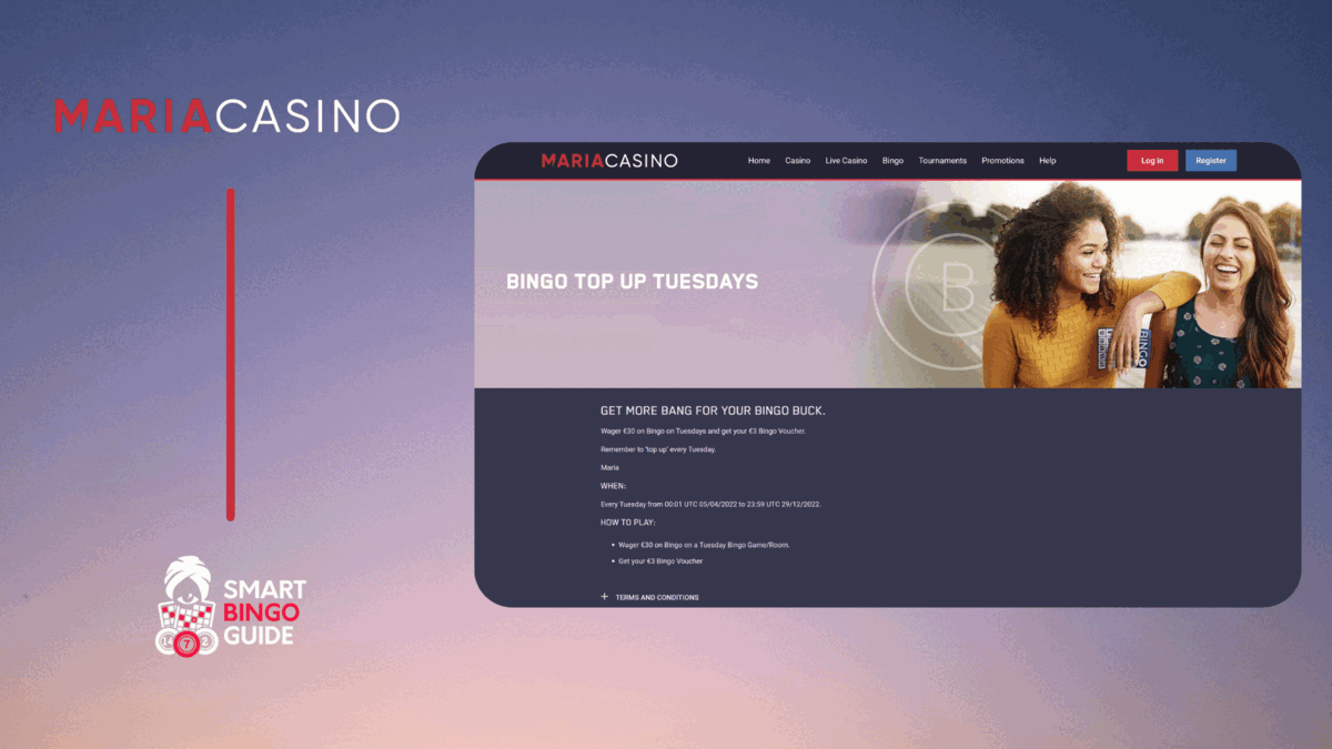 mariacasino online mobile bingo site review smartbingoguide
