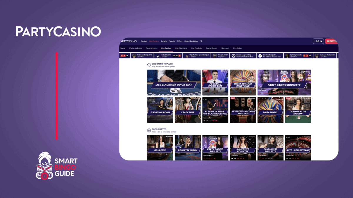 partycasino party online casino bingo app review smartbingoguide
